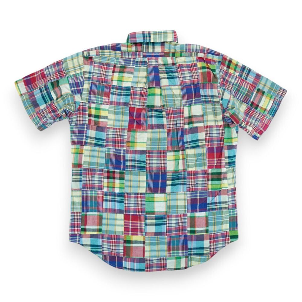 Daniel Cremieux Collection Patchwork Check Shirt … - image 2